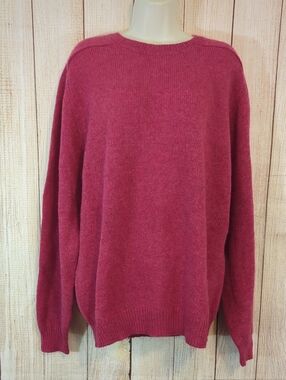 Vintage  Dusty Rose Claybrooke Wool Sweater Coral